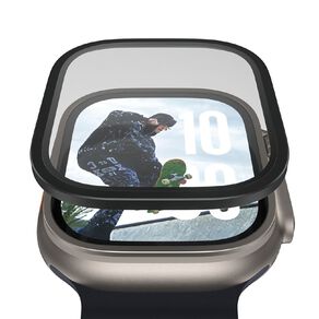 PanzerGlass Metal Frame Screen Protector for Apple Watch Ultra/3 - Black