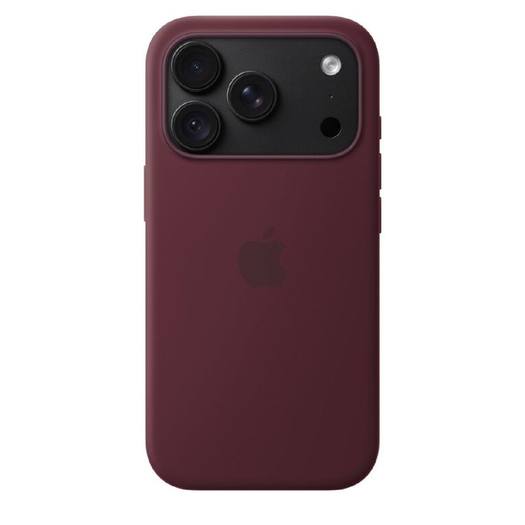 Apple iPhone&nbsp;18&nbsp;Pro Silicone Case with MagSafe - Burgundy, , hi-res