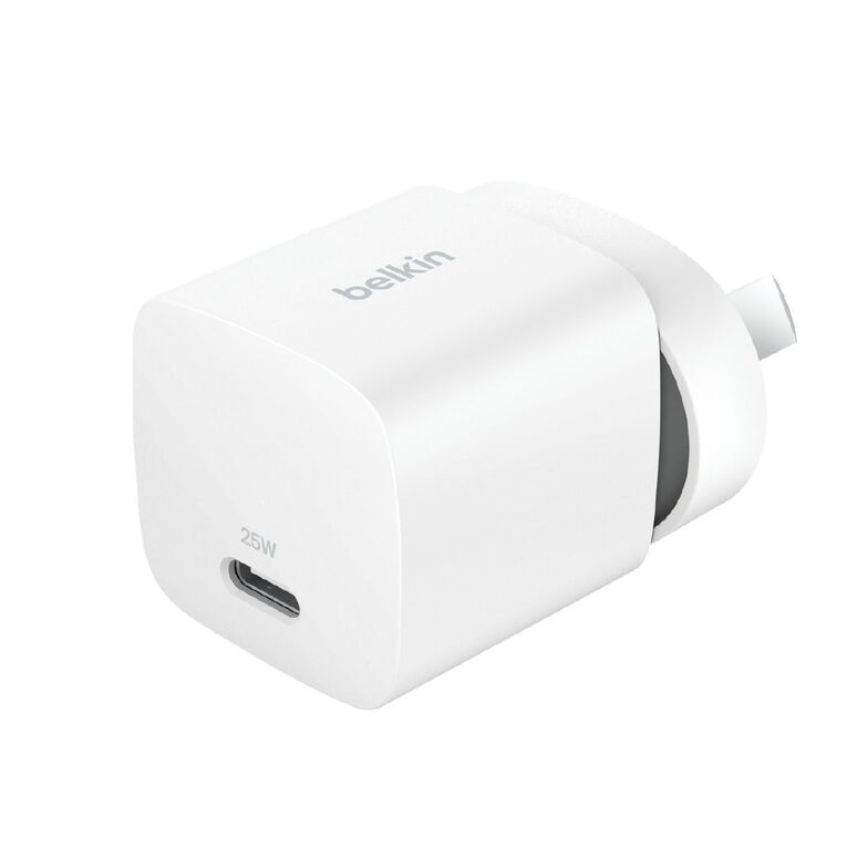 Belkin BoostCharge Single USB-C Wall Charger 25W - White, , hi-res