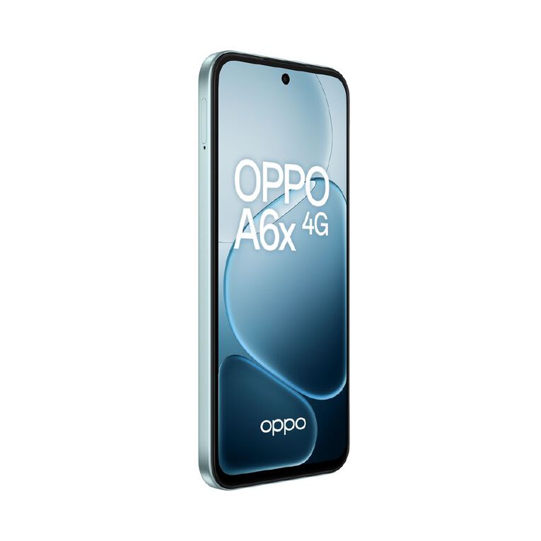 OPPO A6x 4G 4GB + 128GB Ice Blue with Spark $28 Value Pack Sim Bundle, , hi-res
