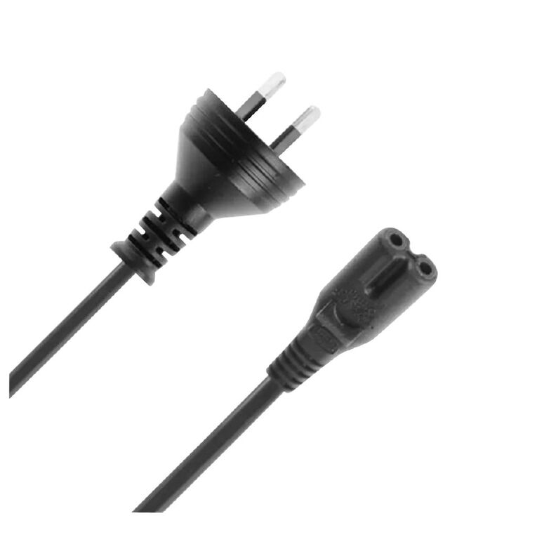 Pudney & Lee NZ 2 Pin Plug to Fig8 REV Socket Power Cord 1.5m, , hi-res