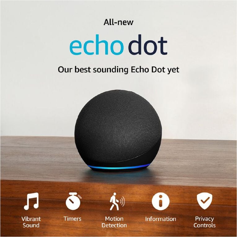 Amazon Echo Dot 5th Gen Smart Speaker with Alexa - Deep Sea Blue, , hi-res