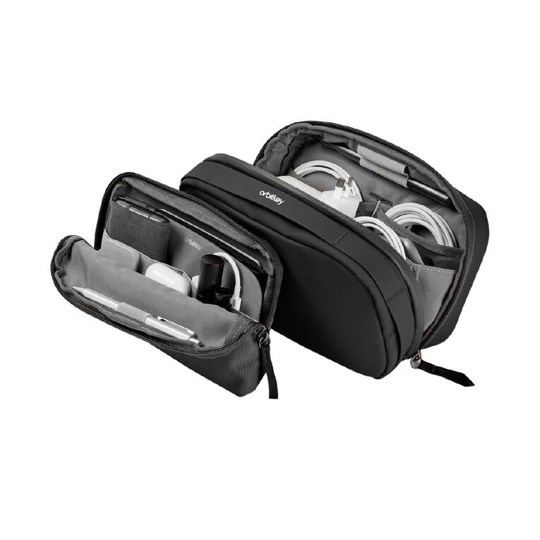 Orbitkey 2-in-1 Tech Pouch - Black, , hi-res
