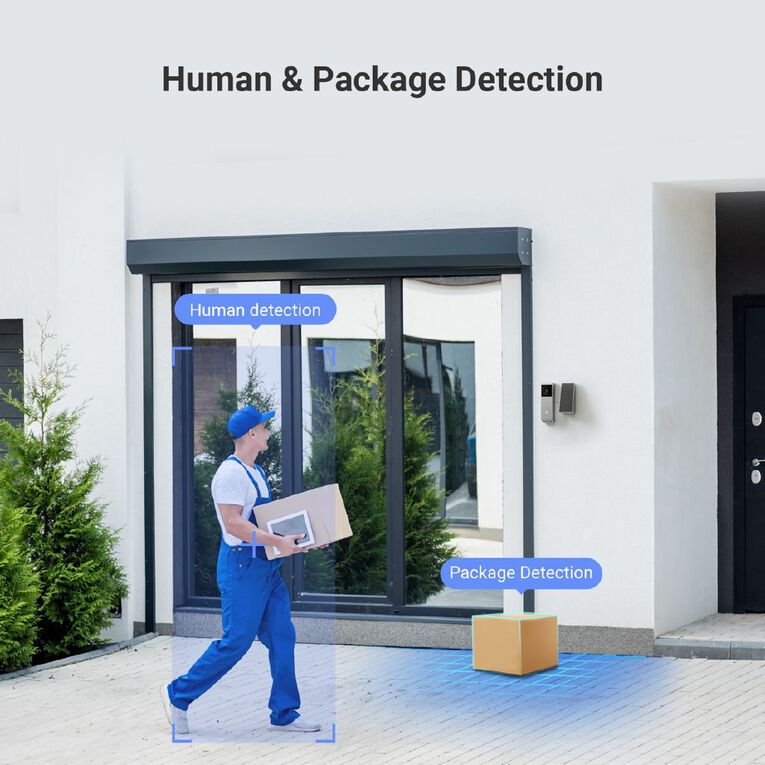 EZVIZ EP3X Pro Dual Camera Doorbell With Solar Panel, , hi-res