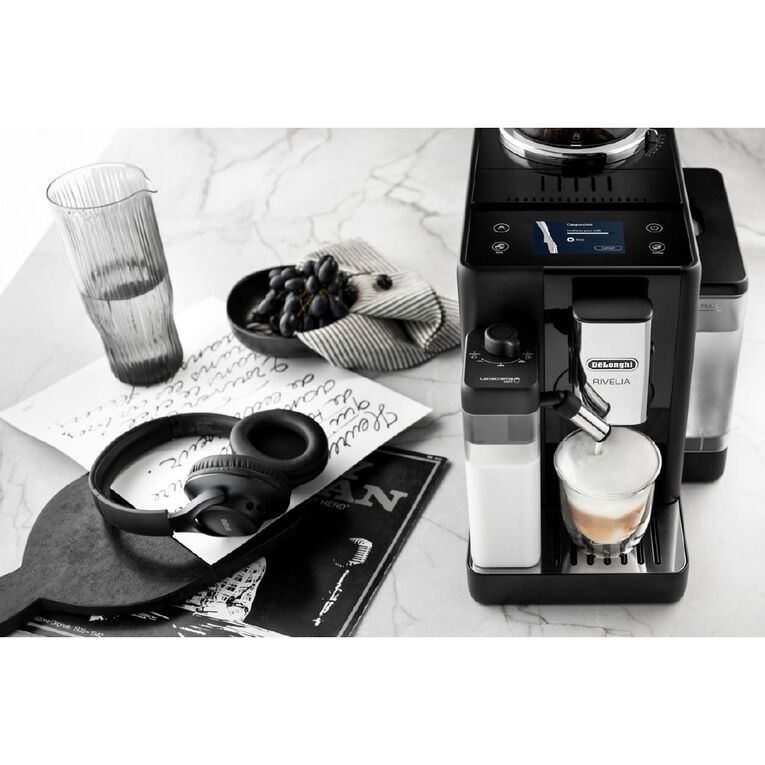 Delonghi Rivelia Fully Automatic Coffee Machine Black Noel Leeming