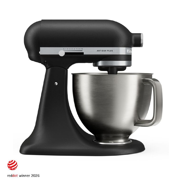 KitchenAid KSM50 Artisan Plus Tilt-Head 4.7L Stand Mixer Porcelain Black, , hi-res