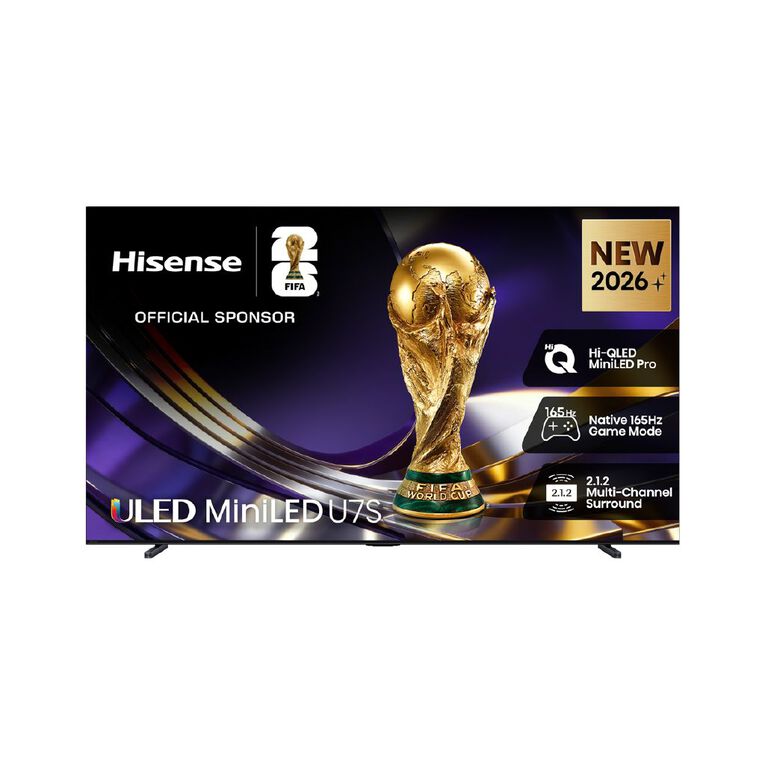 Hisense 100 Inch U7SNZ Mini-LED 4K QLED 165Hz TV, , hi-res