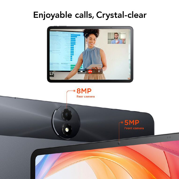 TCL Tab 11FE - 11in FHD+ Wi-Fi Android Tablet 4GB/128GB MTK G80 Octa Core - Space Grey with 2 Year Warranty, , hi-res