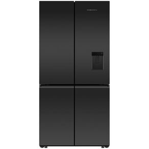 Fisher & Paykel 690L Quad Door Fridge Freezer - Black Glass