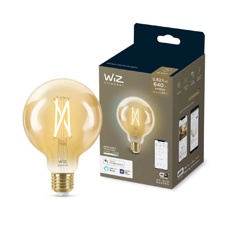 WiZ Amber Filament WiFi+BLE 50W A60 G95 920-50 Bulb, , hi-res