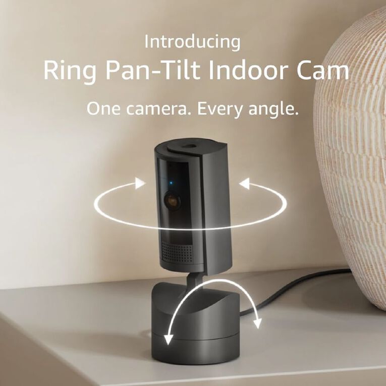 Ring Pan-Tilt Indoor Security Camera - Black, , hi-res
