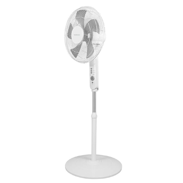 Endeavour Pedestal Fan With Timer and Remote 40cm White, , hi-res