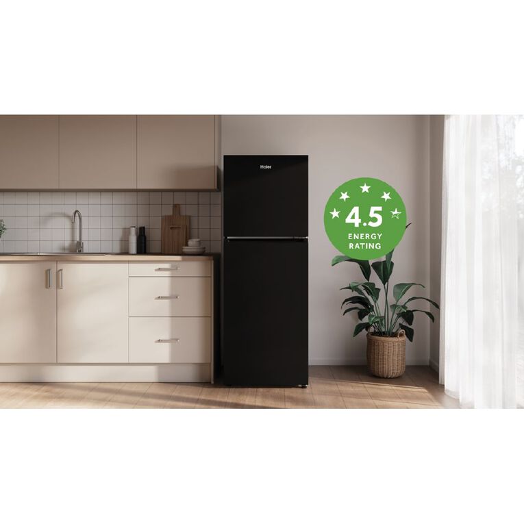 Haier 311L 300 Series Top Mount Fridge Freezer - Black, , hi-res