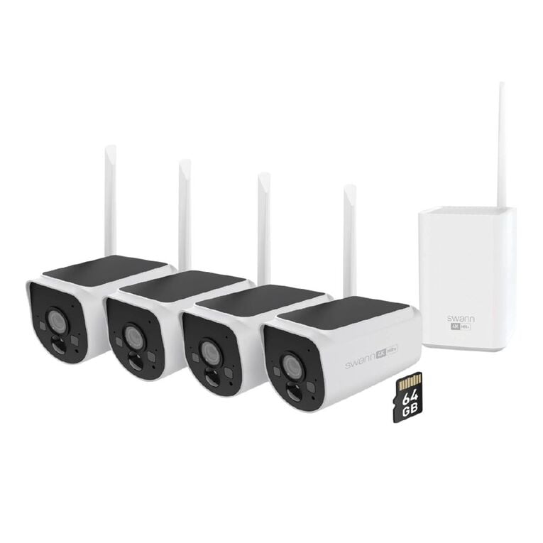 Swann MaxRanger4K Solar Security System - 4 Pack, , hi-res
