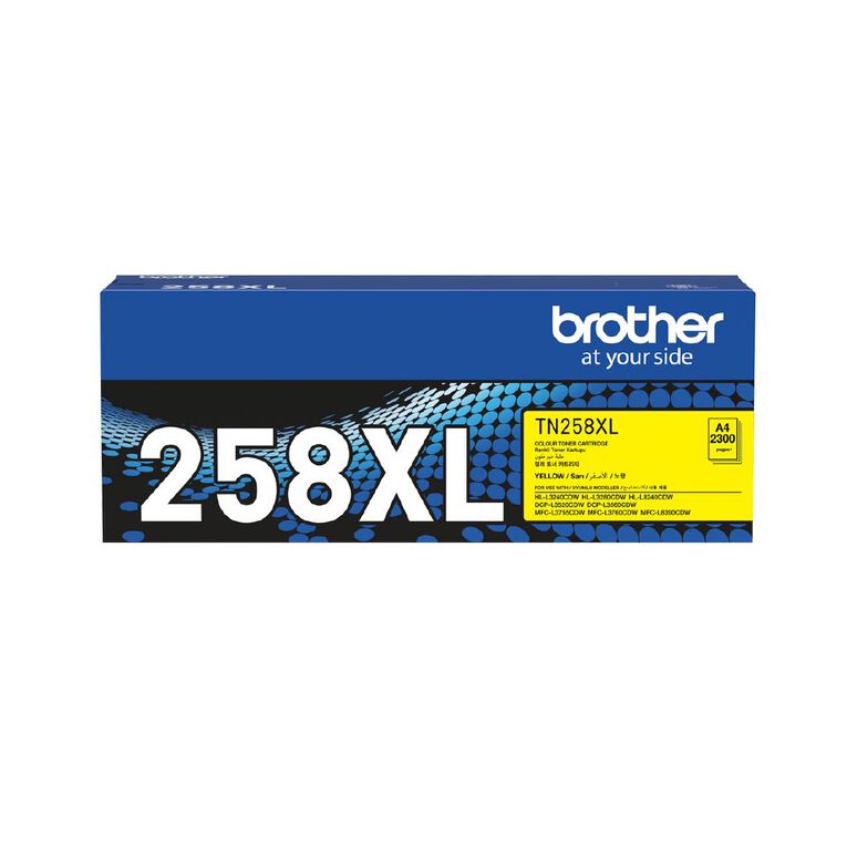 Brother TN258XLY Toner Yellow 2300 Pages, , hi-res