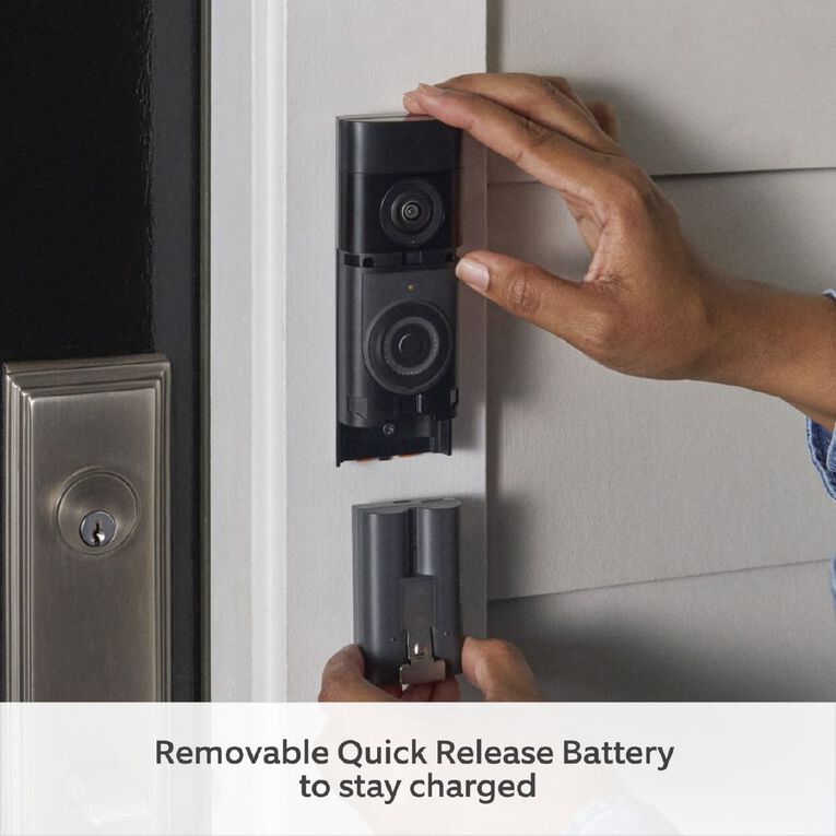 Ring Battery Video Doorbell 2K Plus (2nd Gen) - Nickel Silver, , hi-res
