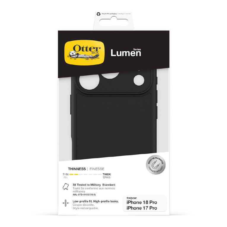 OtterBox Lumen MagSafe Case for iPhone 18 Pro - Black, , hi-res