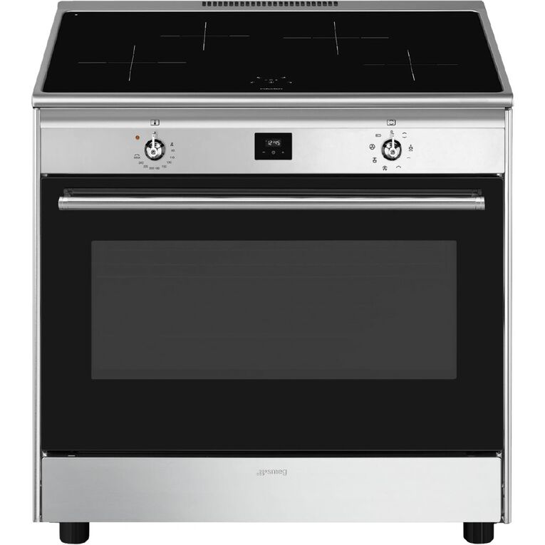 Smeg 90cm Freestanding Oven with Induction Cooktop - Stainless, , hi-res