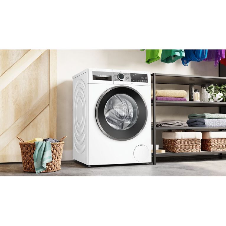 Bosch 9kg Series 8 Front Load Washing Machine iDos - White, , hi-res