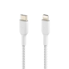 Belkin BoostUp Charge USB-C To Lightning Braided Cable 1m - White