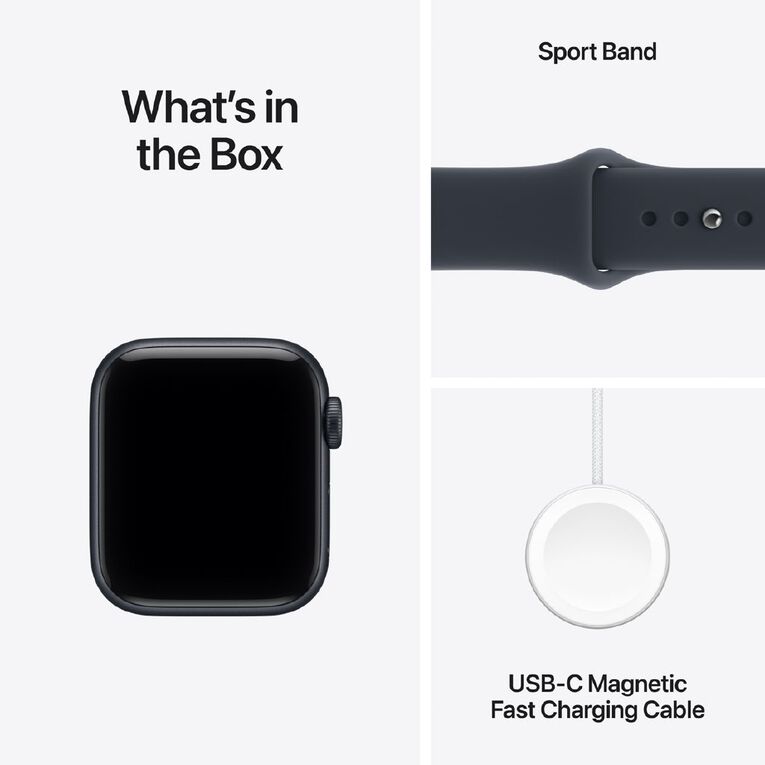 Apple Watch SE 3 Cellular 40mm Midnight Aluminium Case with Navy Blue Sport Band M/L, , hi-res