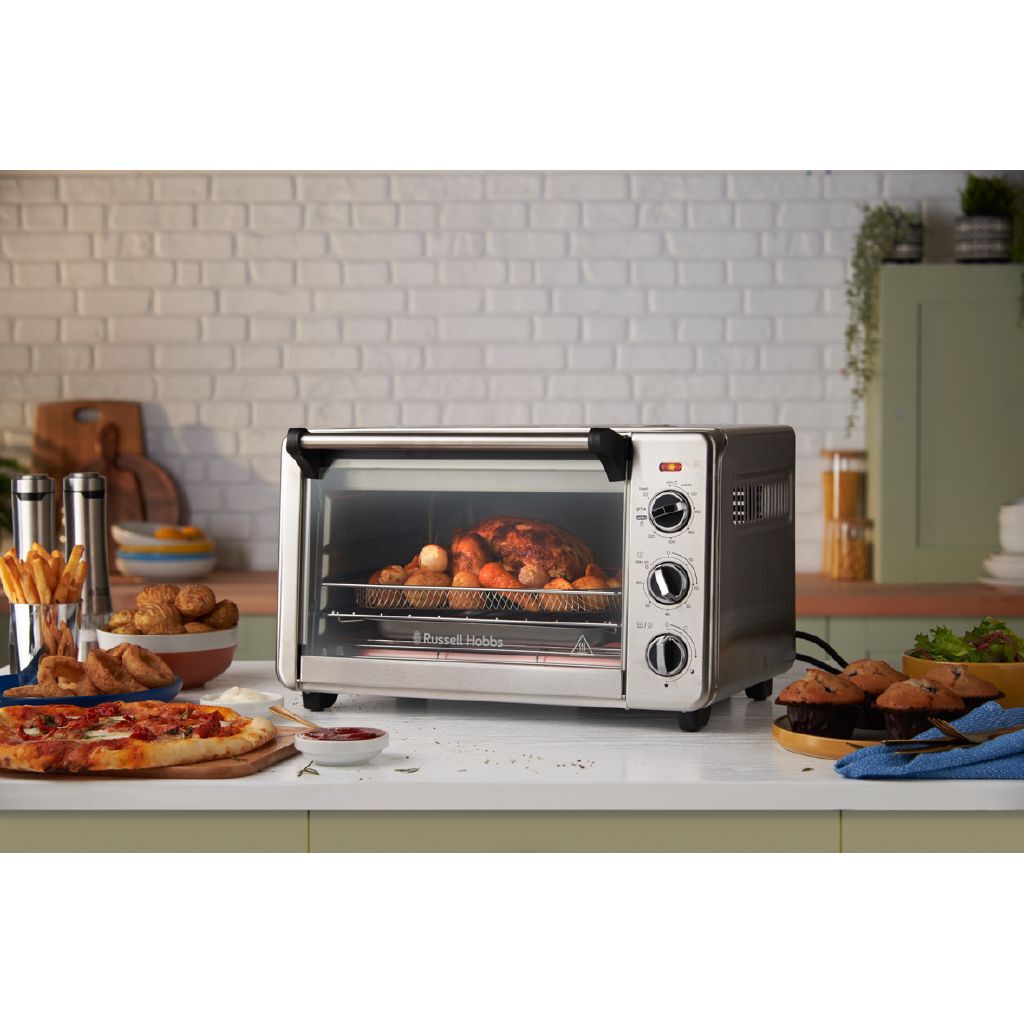 Russell Hobbs Air Fry Crisp'n'Bake Bench Top Oven - Noel Leeming