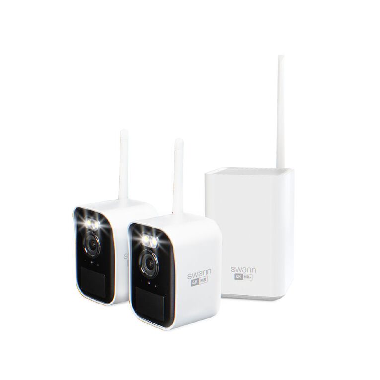 Swann MaxRanger4K Mini Wireless Security System / Base Station / 32GB / 2x MINICAM 4K IP Cameras, , hi-res