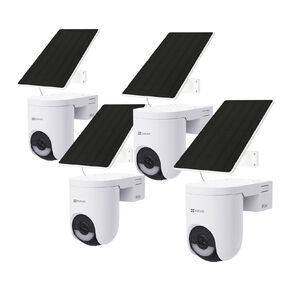 EZVIZ HB8 Lite 3K Camera 4 Pack With Solar Panels and 16GB SD Cards