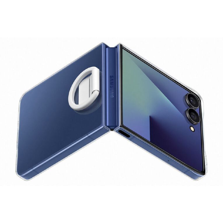 Samsung Z Flip7 Clear Case with Ring, , hi-res