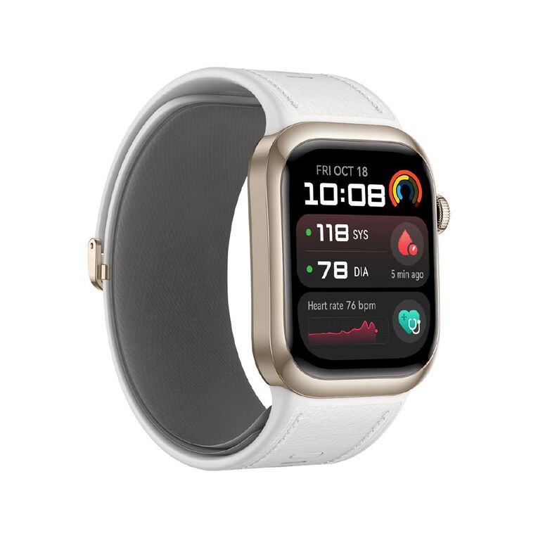 Huawei Watch D2 - White Leather Strap, , hi-res