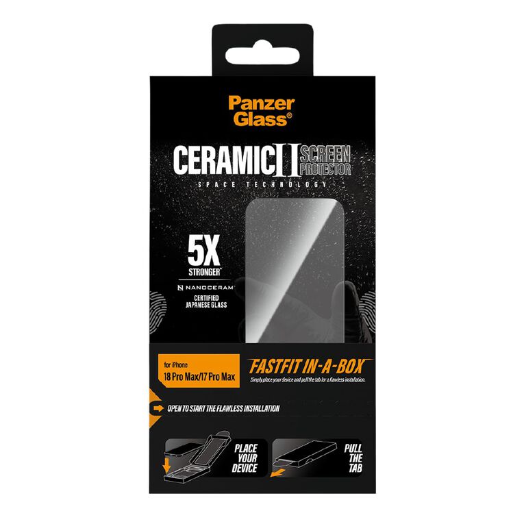 PanzerGlass Ceramic Screen Protector for iPhone 18 Pro Max, , hi-res