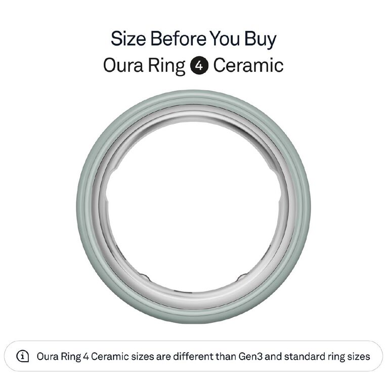 Oura Ring 4 Ceramic Tide - Size 11, , hi-res