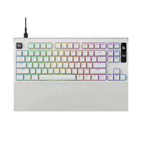 Logitech PRO X2 RAPID 8K Wired TKL Analog Gaming Keyboard - White