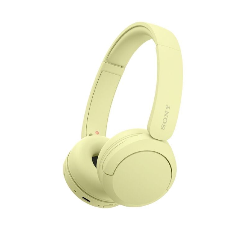 Sony WH-CH520 Wireless On-Ear Headphones - Yellow, , hi-res
