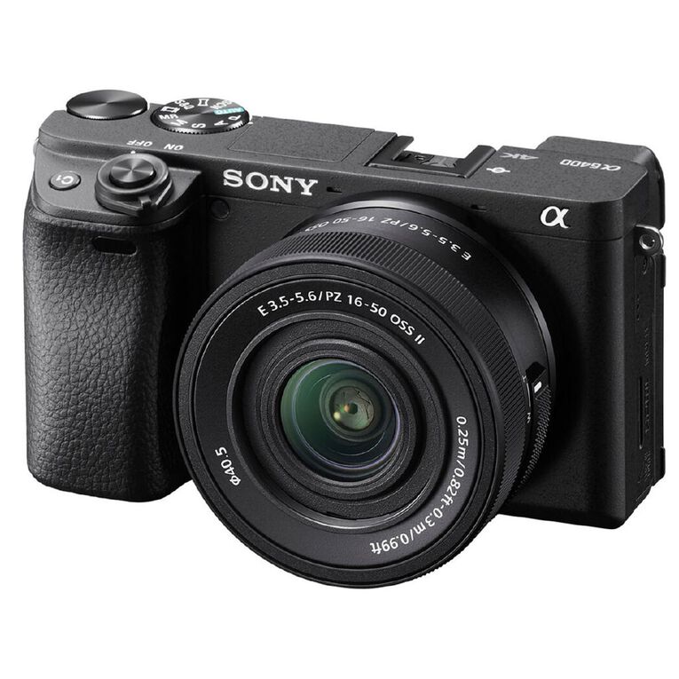 Sony Alpha 6400 Mirrorless E-mount APS-C Camera with 16-50mm2 Power Zoom Lens, , hi-res