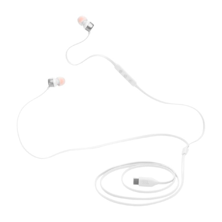 JBL Tune 310C USB-C Wired Hi-Res In-Ear Headphones - White, , hi-res