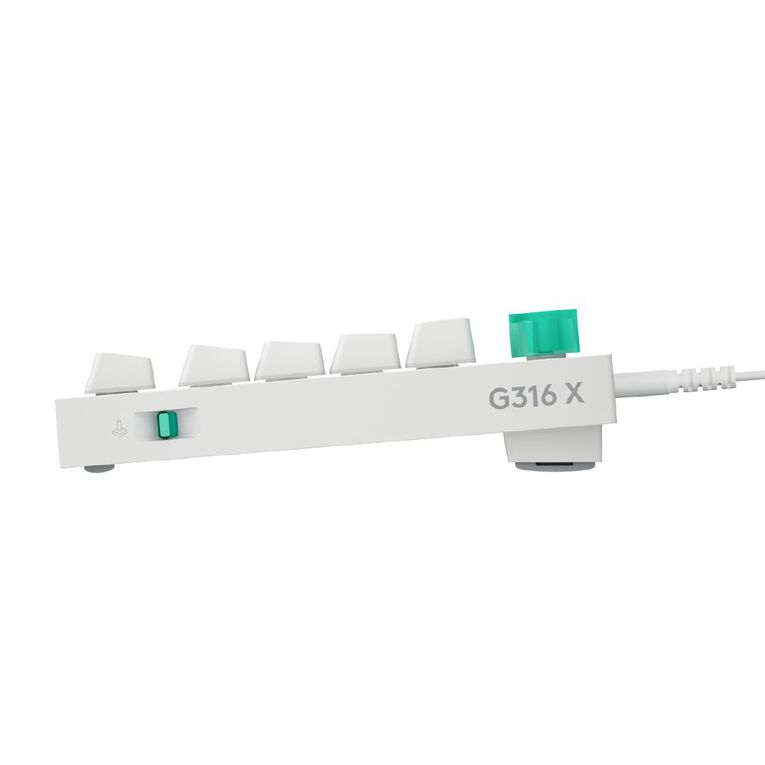 Logitech G316 X 75 Wired Gaming Keyboard - White, , hi-res