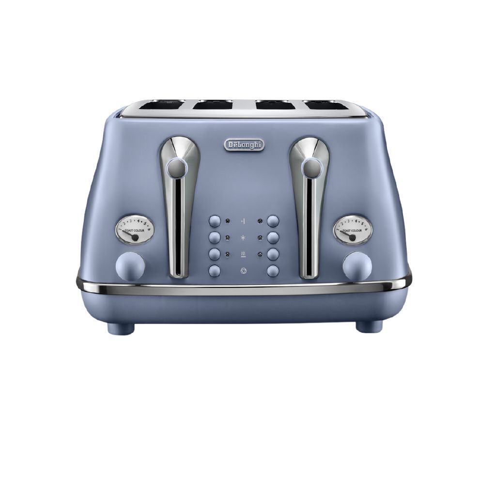 Delonghi Icona Capitals 4 Slice Toaster Dubai Blue - Noel Leeming