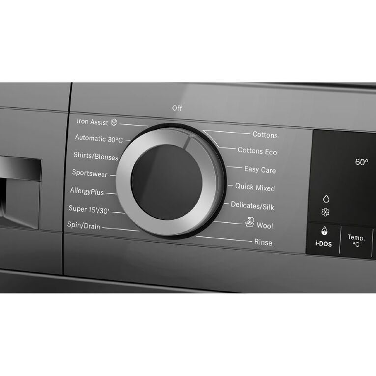 Bosch 9kg Series 6 Front Load Washing Machine - Cast Iron Grey, , hi-res