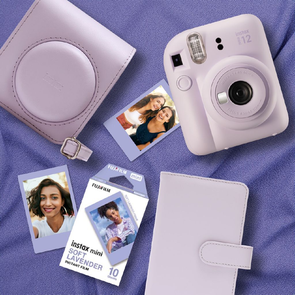 instax mini 12 ラベンダー カメラケース付き(新品)FUJIFILM instax mini 12 ラベンダー カメラケース付き(新品)FUJIFILM