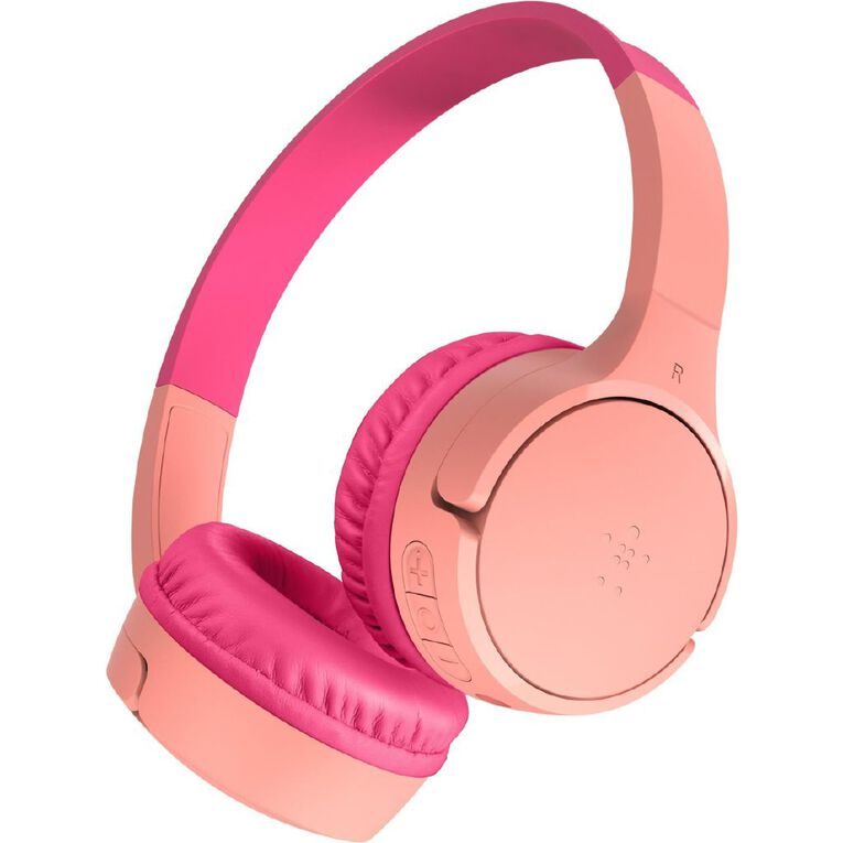 Belkin SoundForm Mini 2 Wireless On-Ear Kids Headphones - Pink, , hi-res