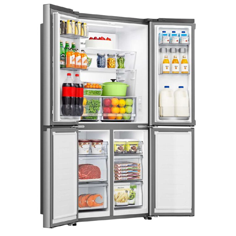 Hisense PureFlat Slim Quad Door 483L True Steel, , hi-res