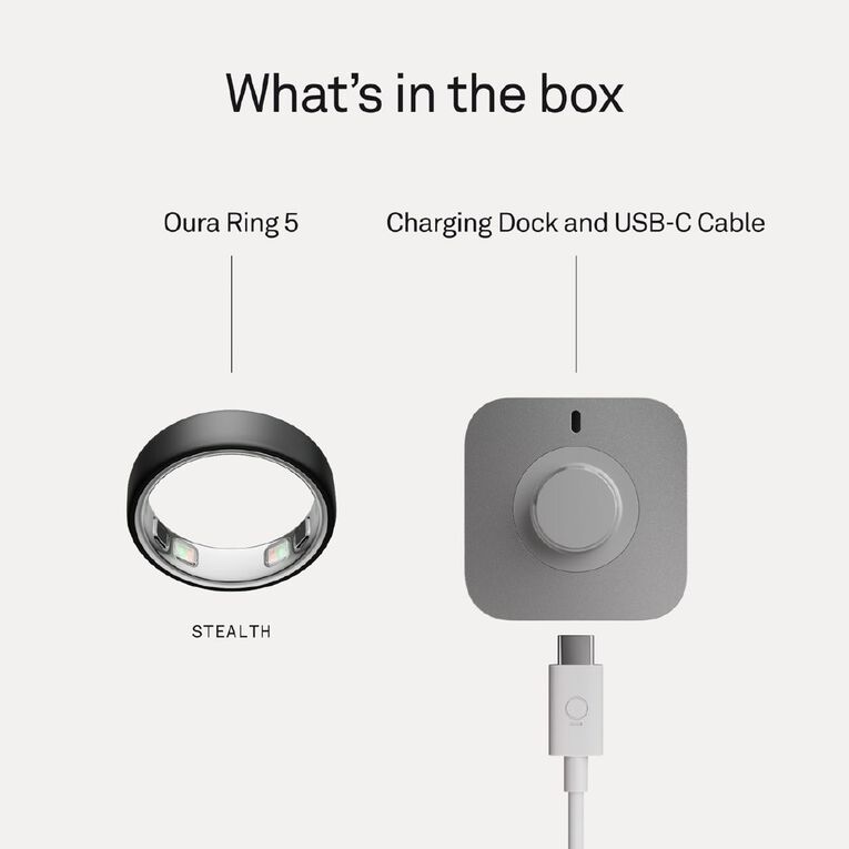 Oura Ring 5 Stealth - Size 12, , hi-res