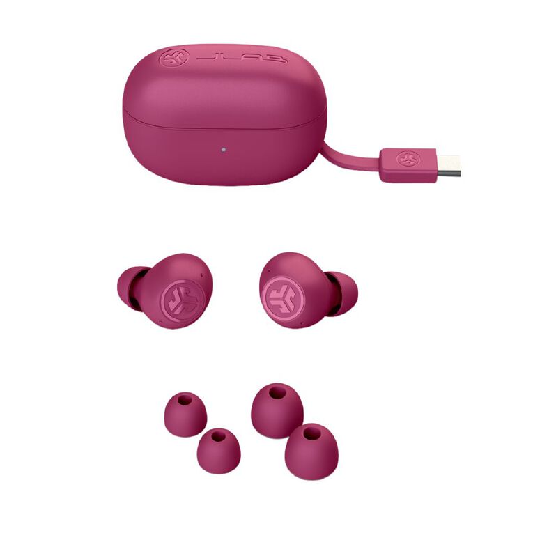 JLab Go Pop ANC True Wireless Earbuds - Fuchsia, , hi-res