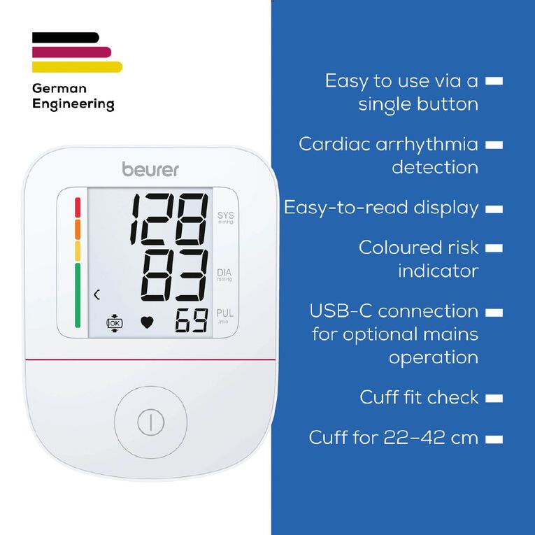 Beurer BM23 Upper Arm Blood Pressure Monitor, , hi-res