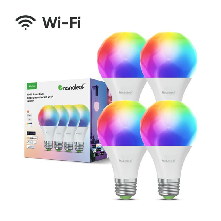 Nanoleaf Essentials Smart Bulb E27 WIFI - 4 Pack, , hi-res
