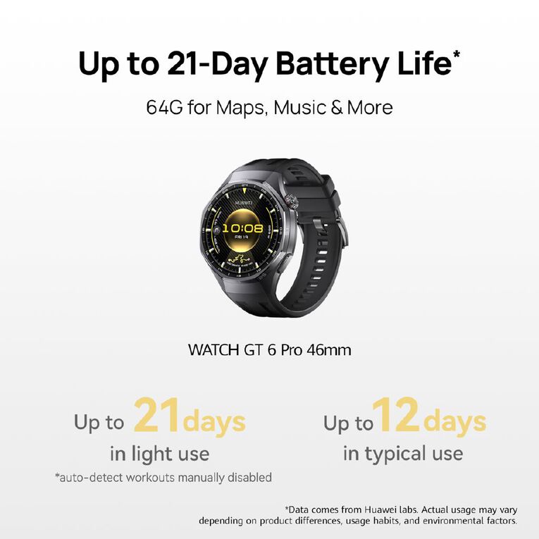 Huawei Watch GT 6 Pro 46mm - Pro Black, , hi-res