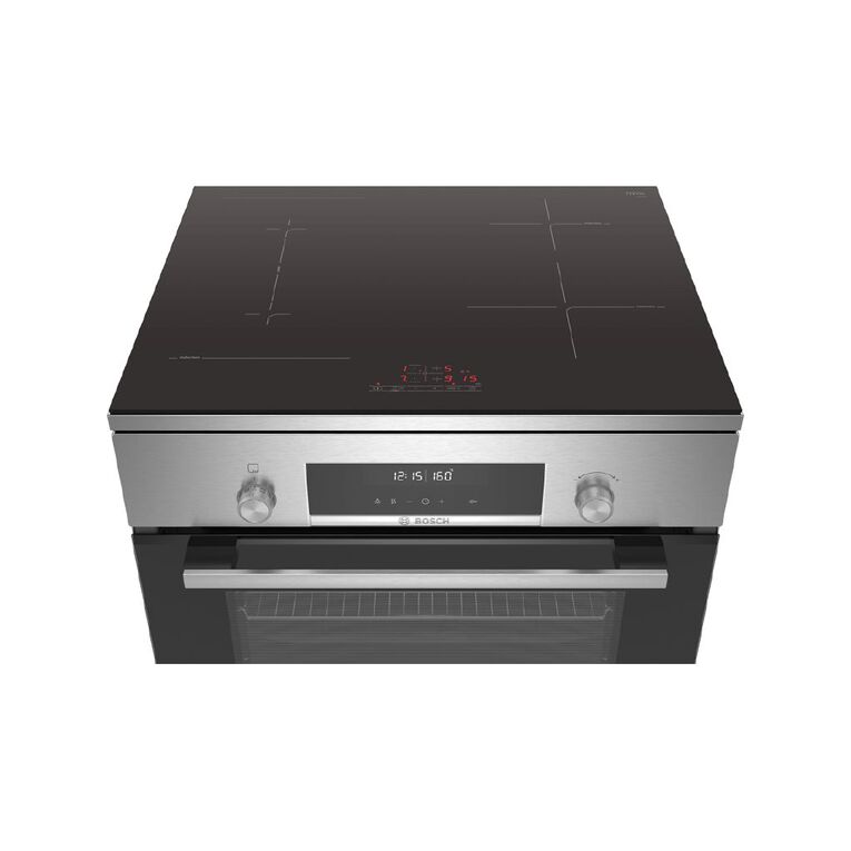 Bosch 60cm Freestanding Oven with 4 Zone Induction Cooktop - Series 6 - Stainless Steel, , hi-res