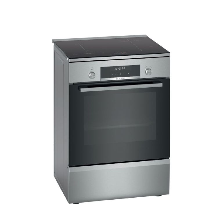Bosch 60cm Freestanding Oven with 4 Zone Induction Cooktop - Series 6 - Stainless Steel, , hi-res