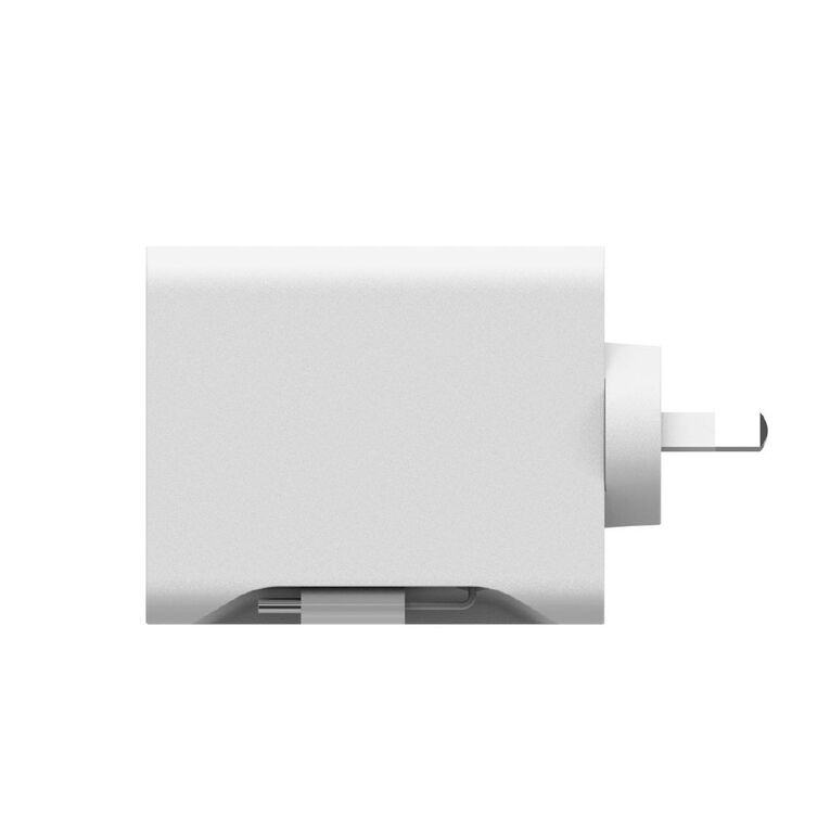Mophie Speedport 67W 3-Port USB-C GaN Wall Charger (Dual USB-C + 60W 70cm Retractable USB-C Cable) - White, , hi-res